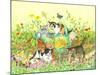 Garden Kittens-Wendy Edelson-Mounted Giclee Print
