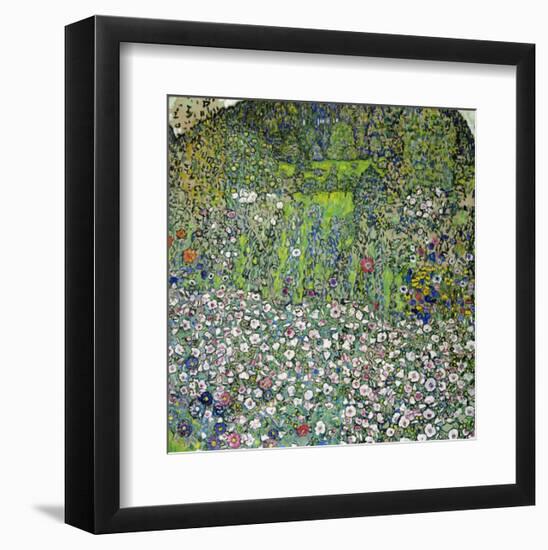 Garden Landscape with Hilltop-Gustav Klimt-Framed Giclee Print