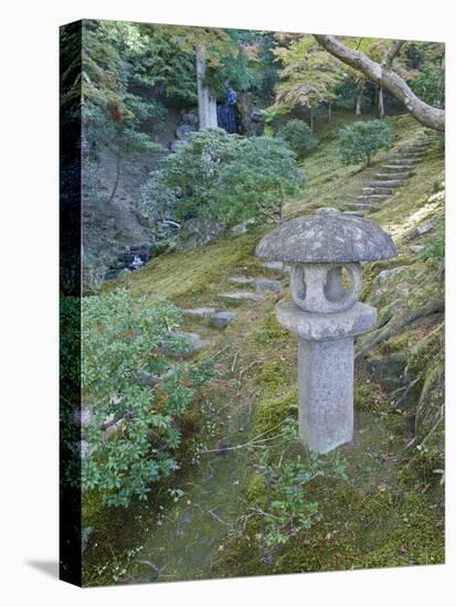 Garden Lantern, Shugakuin Imperial Villa, Kyoto, Japan-Rob Tilley-Stretched Canvas