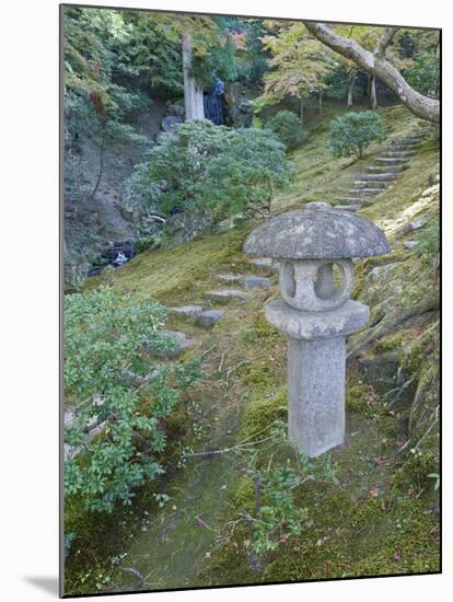 Garden Lantern, Shugakuin Imperial Villa, Kyoto, Japan-Rob Tilley-Mounted Photographic Print