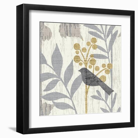 Garden Leaves Square IV-Hugo Wild-Framed Art Print