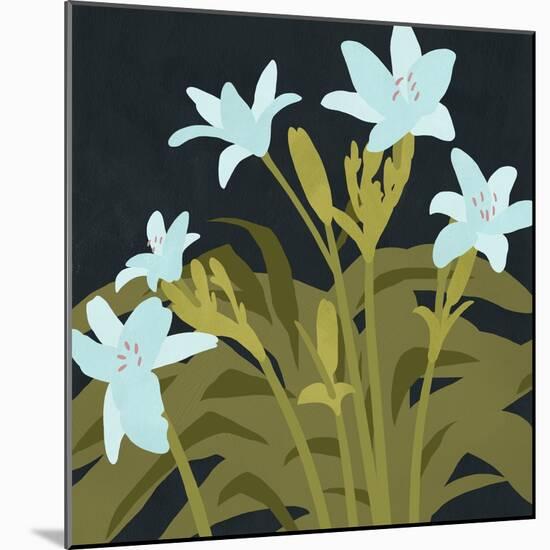 Garden Lilies I-Jacob Green-Mounted Art Print