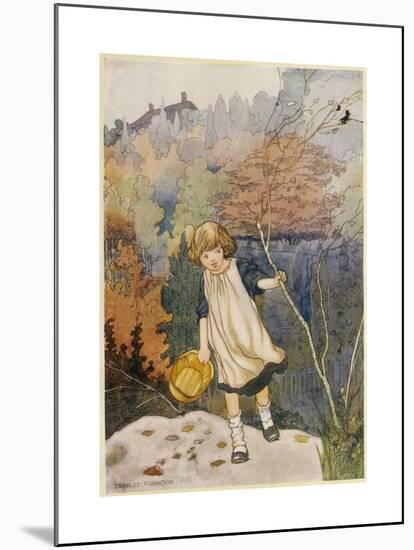 Garden, Loki Girl 1914-Charles Robinson-Mounted Giclee Print