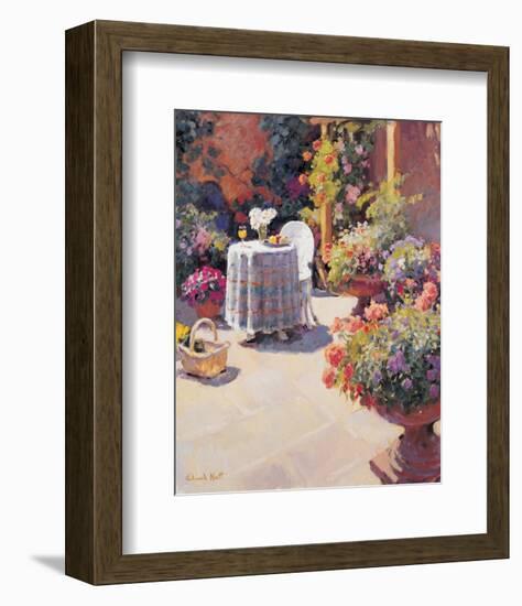 Garden Lunch and Basket-Edward Noott-Framed Art Print