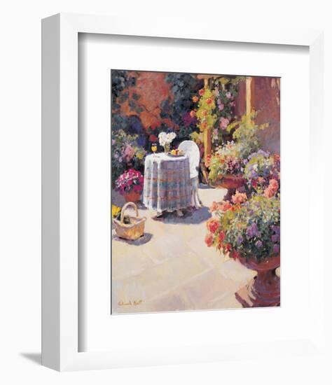 Garden Lunch and Basket-Edward Noott-Framed Art Print