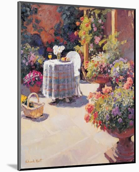 Garden Lunch and Basket-Edward Noott-Mounted Art Print