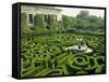 Garden Maze, Portugal, Europe-Westwater Nedra-Framed Stretched Canvas