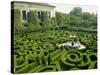 Garden Maze, Portugal, Europe-Westwater Nedra-Stretched Canvas