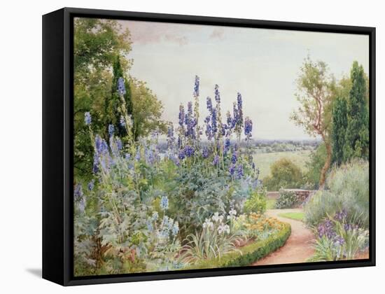 Garden Near the Thames-Alfred Parsons-Framed Stretched Canvas