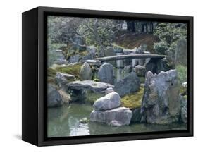 Garden, Nijo Castle, Kyoto, Japan, Asia-Robert Harding-Framed Stretched Canvas