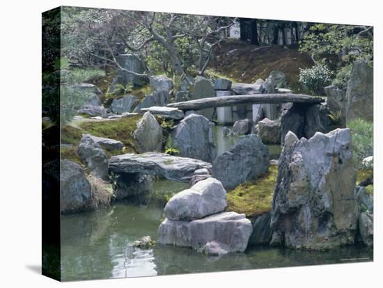 Garden, Nijo Castle, Kyoto, Japan, Asia-Robert Harding-Stretched Canvas