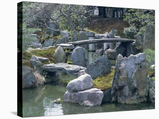 Garden, Nijo Castle, Kyoto, Japan, Asia-Robert Harding-Stretched Canvas