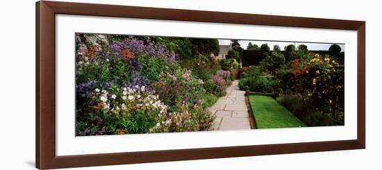 Garden of a Castle, Crathes Castle, Aberdeenshire, Scotland-null-Framed Photographic Print