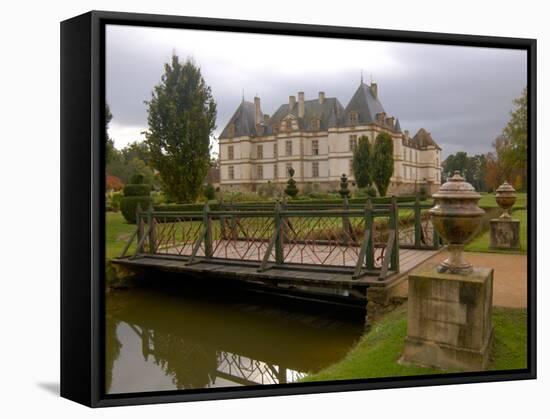Garden of Chateau de Cormatin, Burgundy, France-Lisa S^ Engelbrecht-Framed Stretched Canvas