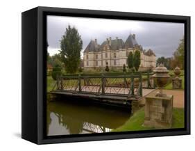 Garden of Chateau de Cormatin, Burgundy, France-Lisa S^ Engelbrecht-Framed Stretched Canvas