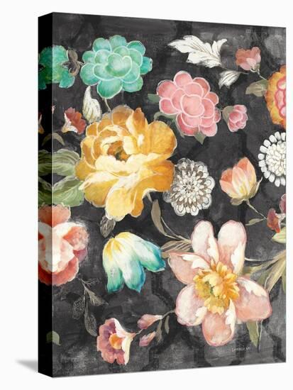 Garden of Delight Black III-Danhui Nai-Stretched Canvas