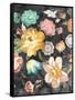 Garden of Delight Black III-Danhui Nai-Framed Stretched Canvas