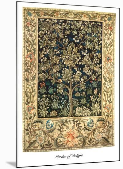 Garden of Delight-William Morris-Mounted Art Print