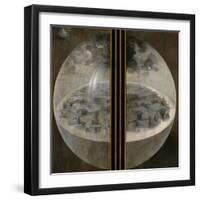 Garden of Delights, Closed Wings: The Creation of the World, Triptich with Shutters-Hieronymus Bosch-Framed Giclee Print