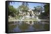 Garden of Dreams, Thamel, Kathmandu, Nepal, Asia-Ian Trower-Framed Stretched Canvas