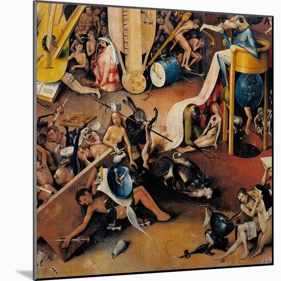 Garden of Earthly Delights-Hell Music-Hieronymus Bosch-Mounted Art Print
