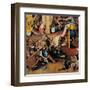 Garden of Earthly Delights-Hell Music-Hieronymus Bosch-Framed Art Print