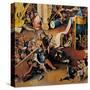 Garden of Earthly Delights-Hell Music-Hieronymus Bosch-Stretched Canvas