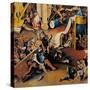 Garden of Earthly Delights-Hell Music-Hieronymus Bosch-Stretched Canvas