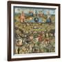 Garden of Earthly Delights,(Martyrs & Angels) by Hieronymus Bosch, c. 1503-04. Prado. Detail.-Hieronymus Bosch-Framed Art Print