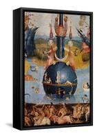 Garden of Earthly Delights,(Martyrs & Angels) by Hieronymus Bosch, c. 1503-04. Prado. Detail.-Hieronymus Bosch-Framed Stretched Canvas