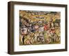 Garden of Earthly Delights,(Martyrs & Angels) by Hieronymus Bosch, c. 1503-04. Prado, Madrid.-Hieronymus Bosch-Framed Art Print