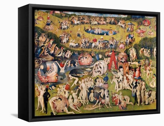 Garden of Earthly Delights,(Martyrs & Angels) by Hieronymus Bosch, c. 1503-04. Prado, Madrid.-Hieronymus Bosch-Framed Stretched Canvas