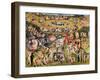 Garden of Earthly Delights,(Martyrs & Angels) by Hieronymus Bosch, c. 1503-04. Prado, Madrid.-Hieronymus Bosch-Framed Art Print