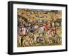 Garden of Earthly Delights,(Martyrs & Angels) by Hieronymus Bosch, c. 1503-04. Prado, Madrid.-Hieronymus Bosch-Framed Art Print