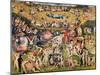 Garden of Earthly Delights,(Martyrs & Angels) by Hieronymus Bosch, c. 1503-04. Prado, Madrid.-Hieronymus Bosch-Mounted Art Print