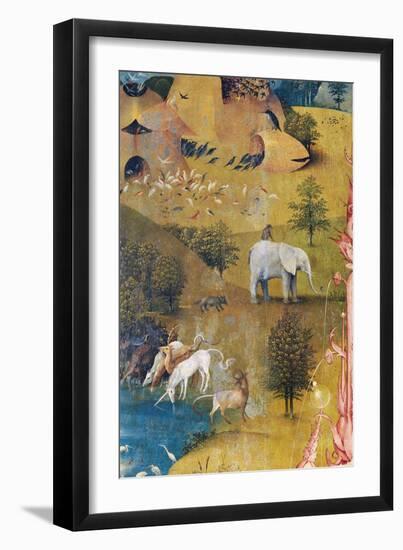 Garden of Earthly Delights-The Earthly Paradise-Hieronymus Bosch-Framed Art Print