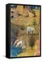 Garden of Earthly Delights-The Earthly Paradise-Hieronymus Bosch-Framed Stretched Canvas