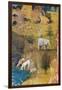 Garden of Earthly Delights-The Earthly Paradise-Hieronymus Bosch-Framed Art Print