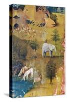 Garden of Earthly Delights-The Earthly Paradise-Hieronymus Bosch-Stretched Canvas
