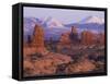 Garden of Eden with La Sal Mountains near Dusk, Arches National Park, Utah, USA-Jamie & Judy Wild-Framed Stretched Canvas