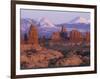 Garden of Eden with La Sal Mountains near Dusk, Arches National Park, Utah, USA-Jamie & Judy Wild-Framed Photographic Print