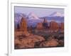 Garden of Eden with La Sal Mountains near Dusk, Arches National Park, Utah, USA-Jamie & Judy Wild-Framed Photographic Print