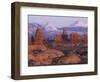 Garden of Eden with La Sal Mountains near Dusk, Arches National Park, Utah, USA-Jamie & Judy Wild-Framed Photographic Print