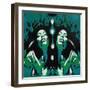 Garden of Eden-Abstract Graffiti-Framed Giclee Print