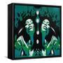 Garden of Eden-Abstract Graffiti-Framed Stretched Canvas