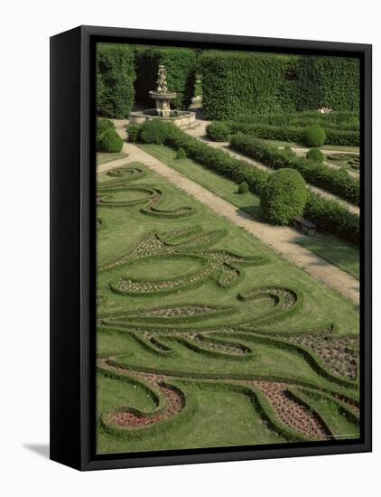 Garden of Flora, Kromeriz Palace, Unesco World Heritage Site, South Moravia, Czech Republic-Upperhall-Framed Stretched Canvas