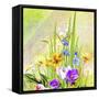 Garden Of Flowers M4-Ata Alishahi-Framed Stretched Canvas