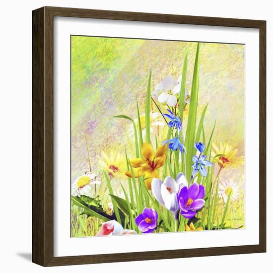 Garden Of Flowers M4-Ata Alishahi-Framed Giclee Print