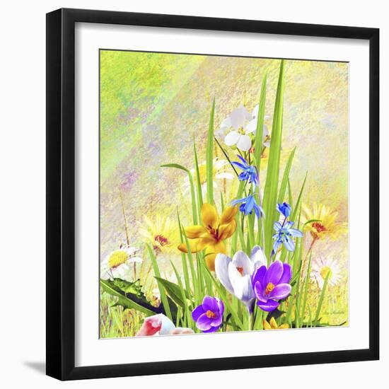 Garden Of Flowers M4-Ata Alishahi-Framed Giclee Print