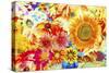 Garden Of Flowers M5-Ata Alishahi-Stretched Canvas